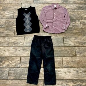 Boys size 7 holiday 3 piece outfit